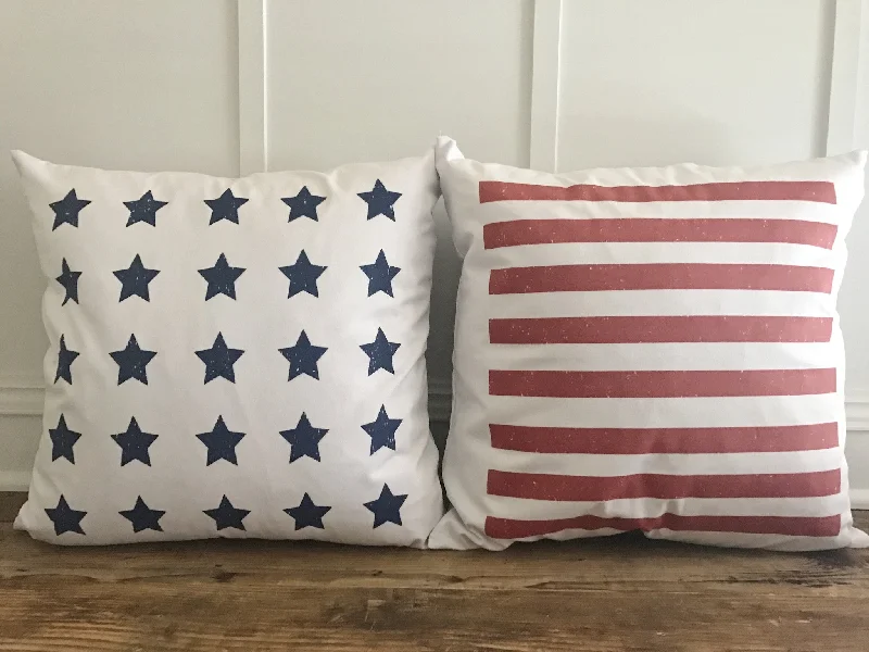 American Flag Pillow Cover (Set of 2)