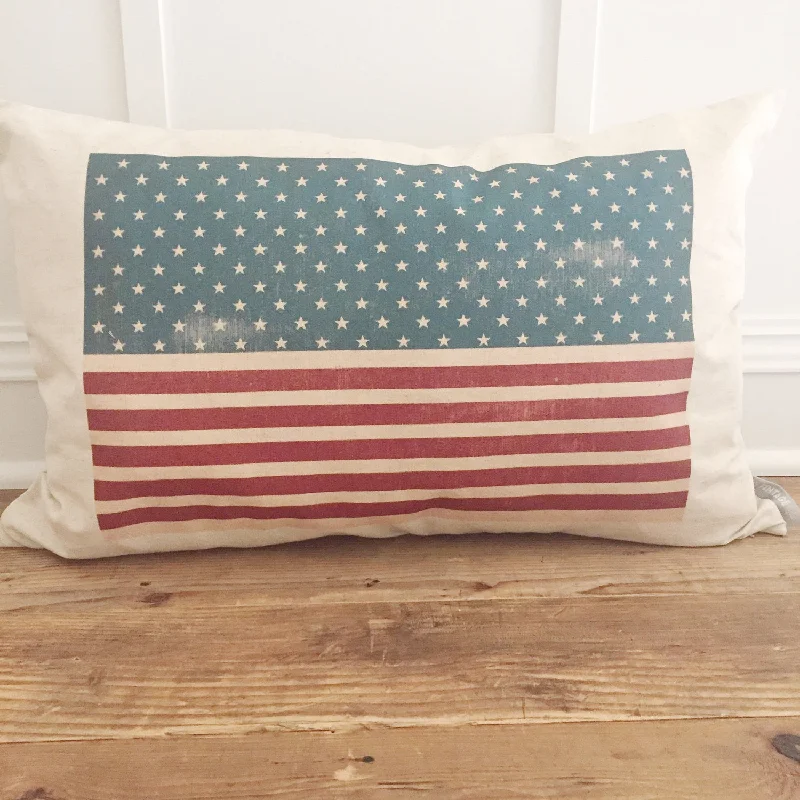 American Flag Pillow Cover