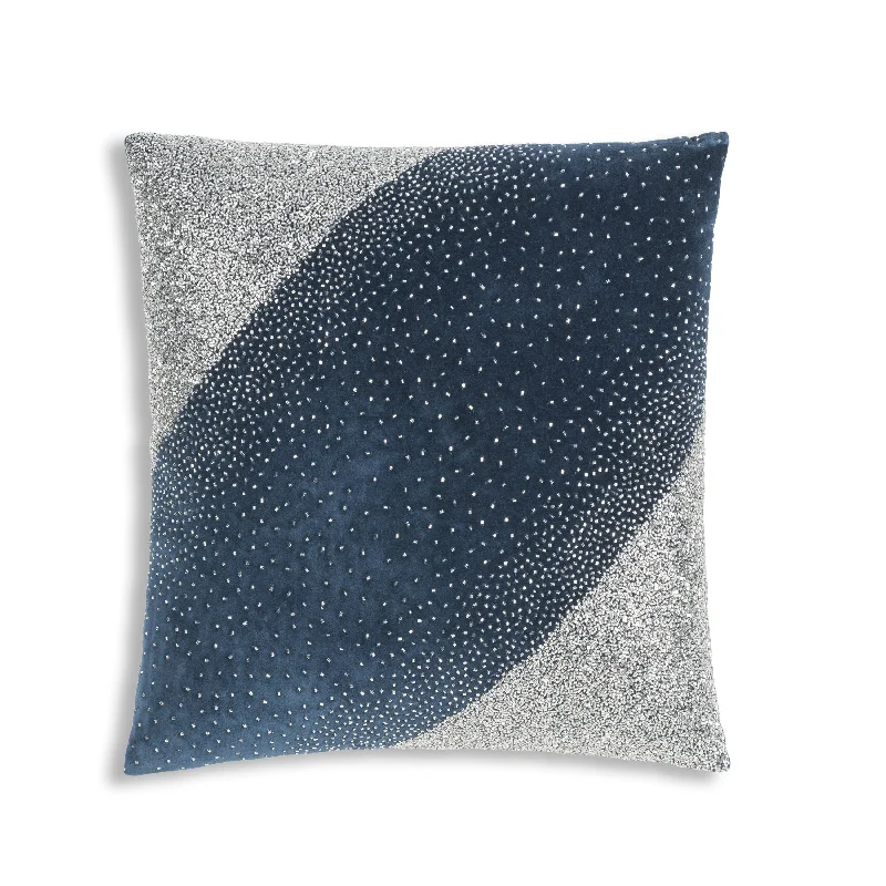 Crystal Navy Pillow