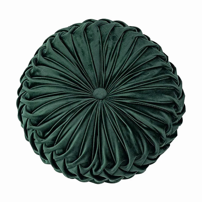 Dolce Round Pleated Pillow 15"