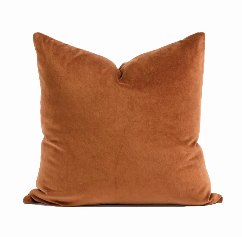 Euro Velvet Throw Pillow Cover | 24" x 24"