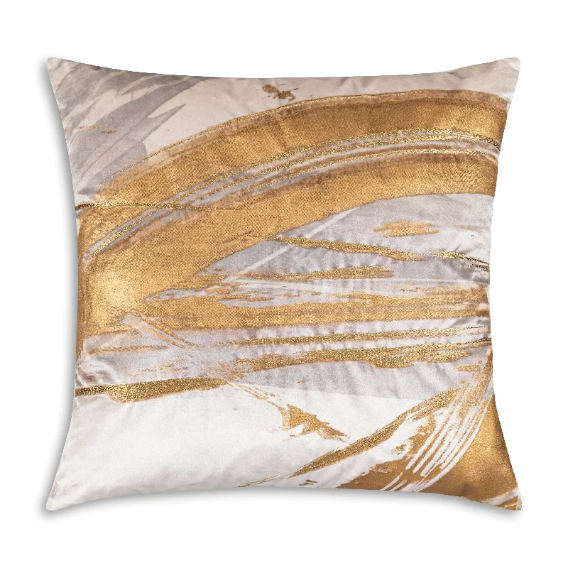 Leah Ivory Gold Pillow