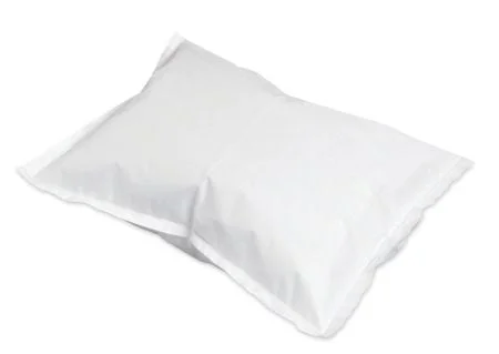 Mckesson Pillowcase: 100 Count, White, Standard, 21" W x 30" L