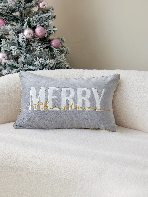 Merry Grey Pillow