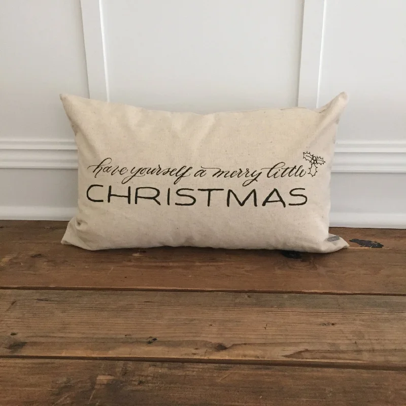 Merry Little Christmas Pillow Cover