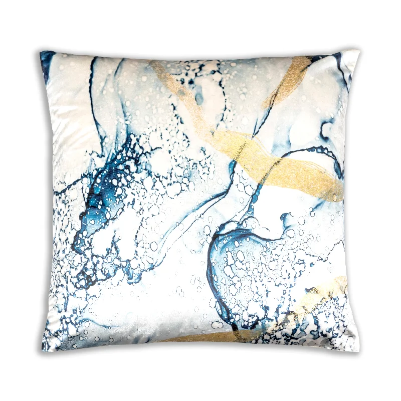 Noor Blue And Gold Pillow