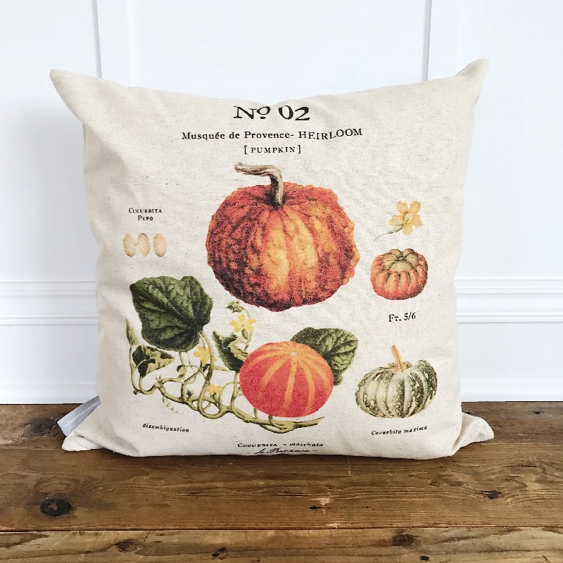 Pumpkin Botanical Pillow Cover (Design 2)