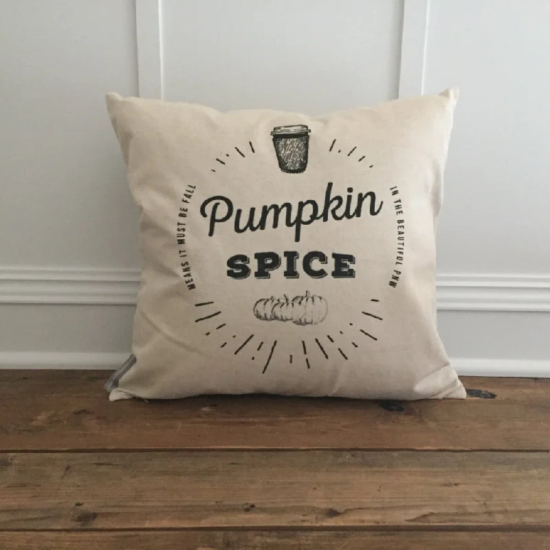 Pumpkin Spice Pillow Cover