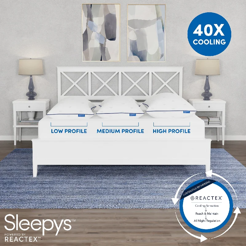 Sleepys Powered by   REACTEX Low & High Profile Pillow