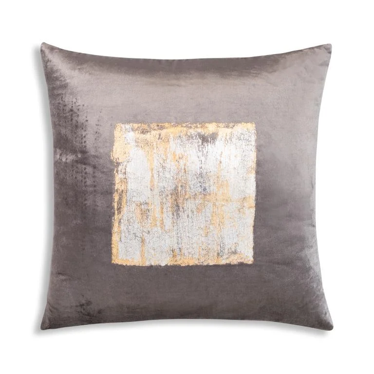 Verona Charcoal Velvet Pillow