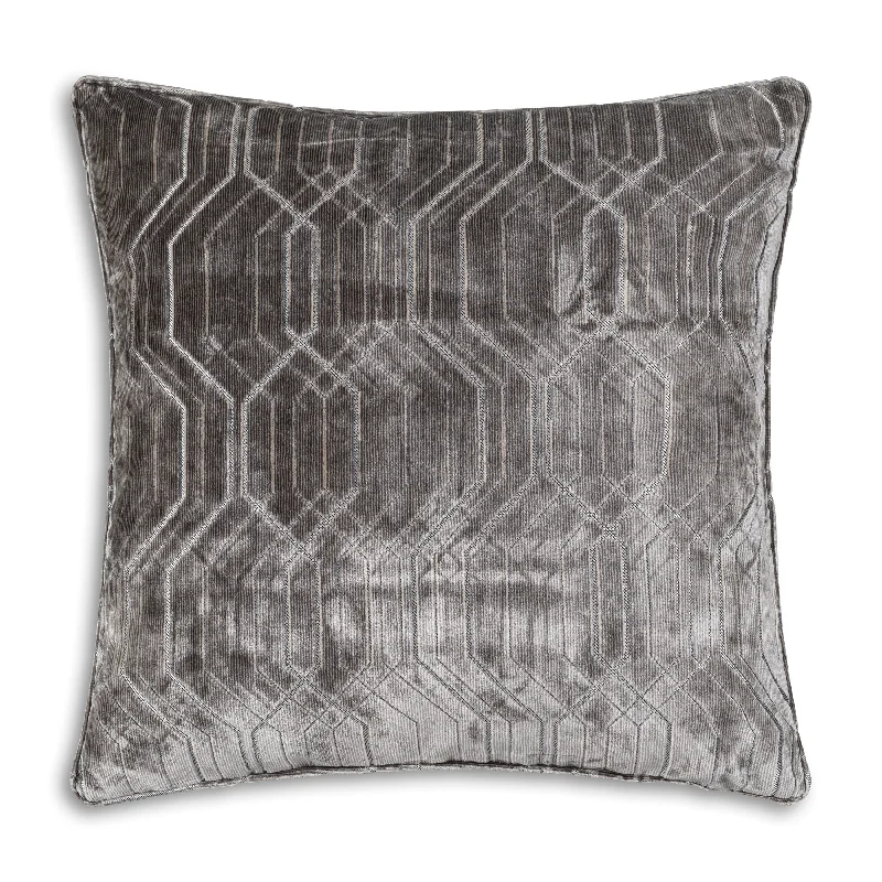 Zira Geometric Light Grey Pillow