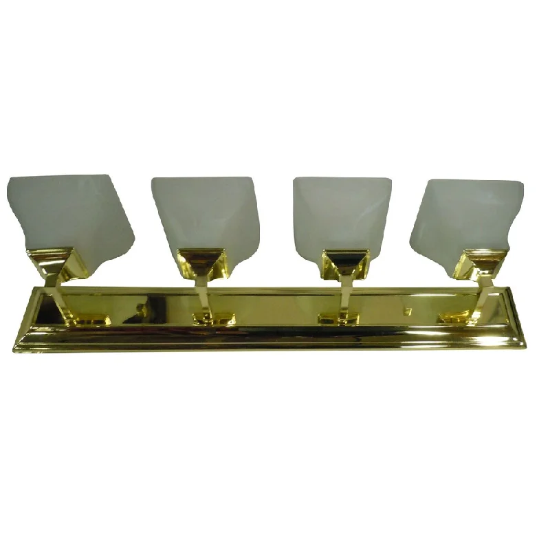 4-light Polished Brass Vanity Light