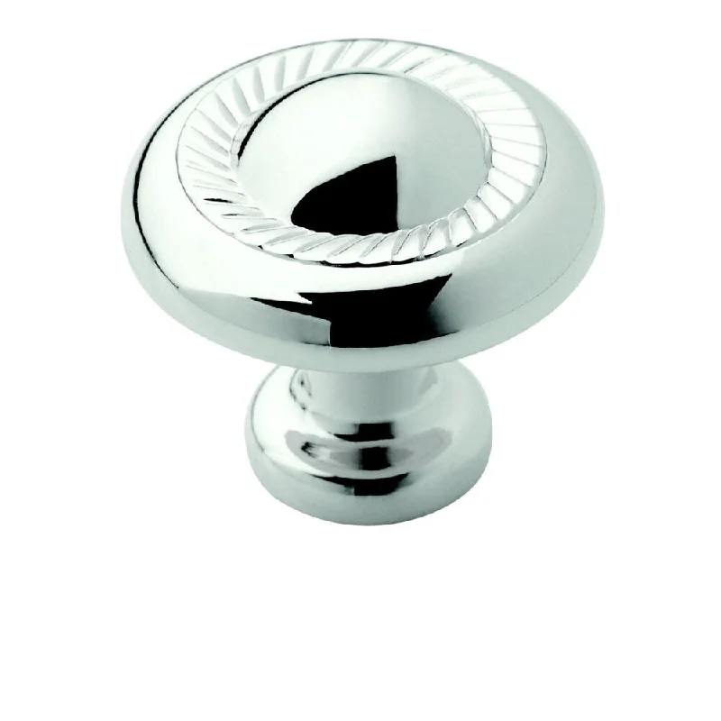 Amerock Decorative 1.25-Inch Polished Chrome Cabinet Knob (Pack of 5)