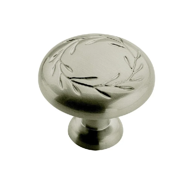 Amerock Inspirations1.325-inch Satin Nickel Cabinet Knob (Pack of 5)