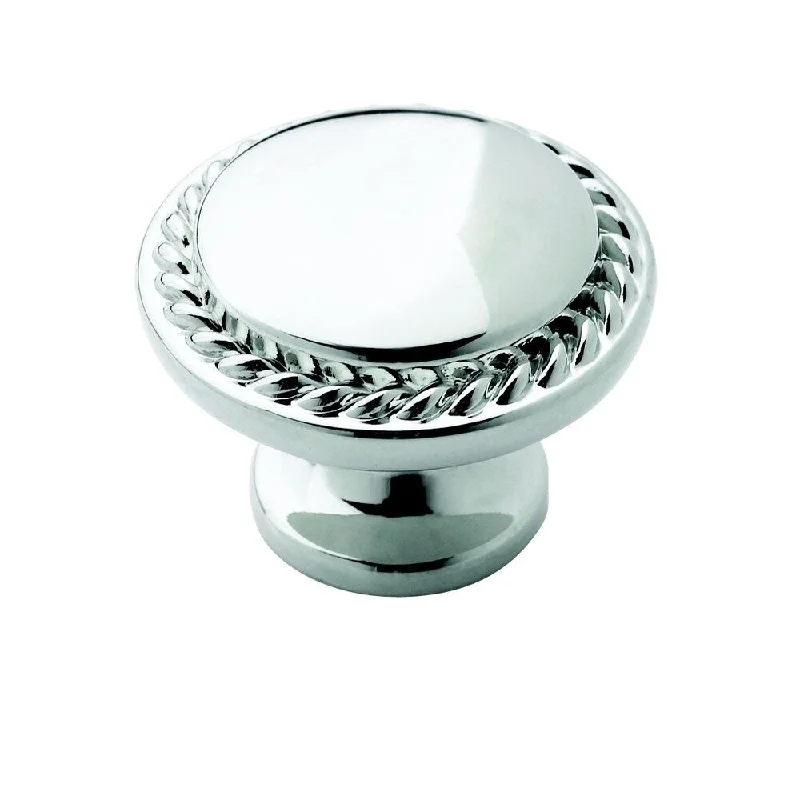 Amerock Traditional 1.25-Inch Chrome Cabinet Knob (Pack of 5)