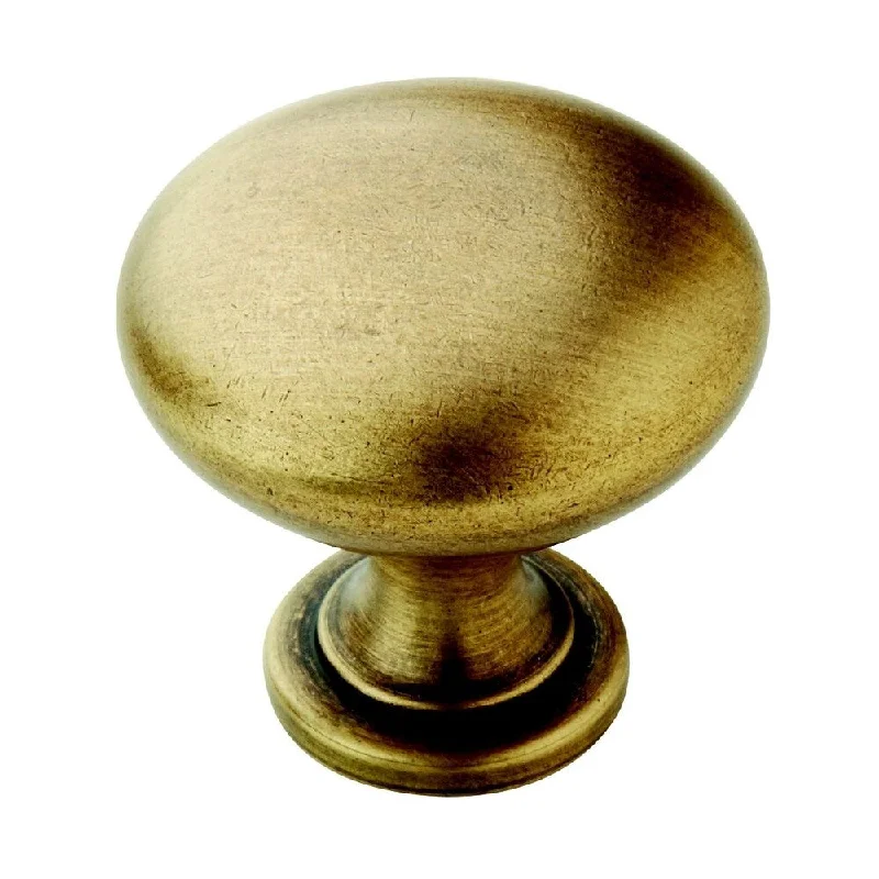 Amerock Traditional 1.25-Inch Gilded Bronze Round Cabinet Knob (Pack of 5)