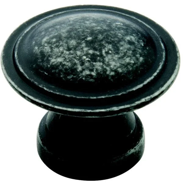 Amerock Traditional 1.375-Inch Dark Weathered Iron Cabinet Knob (Pack of 5)