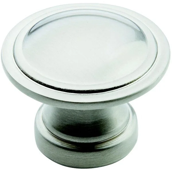 Amerock Traditional 1.375-Inch Satin Nickel Cabinet Knob (Pack of 5)