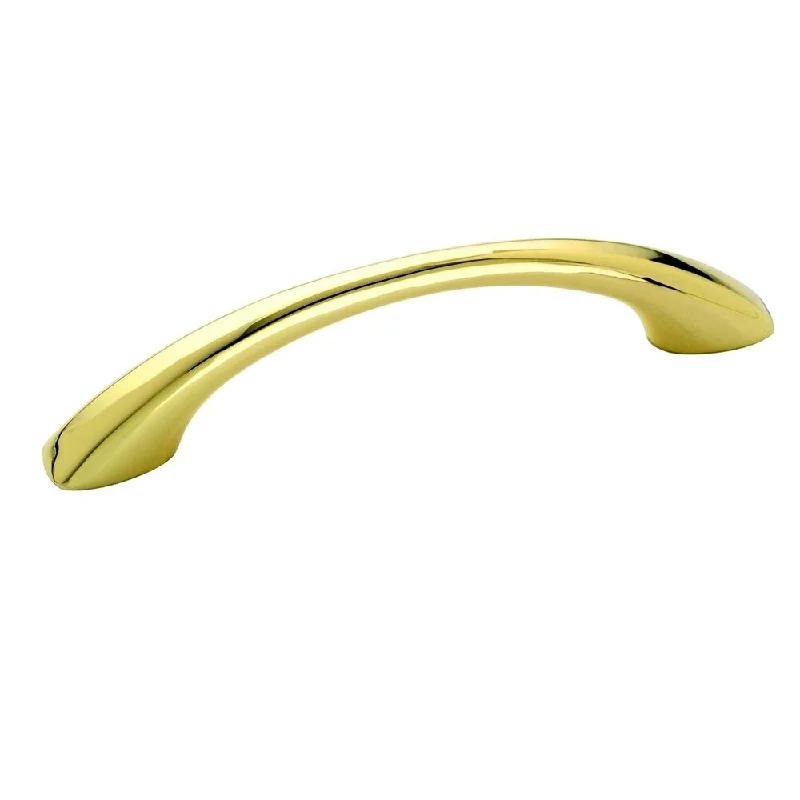 Amerock Traditional 4.75-Inch Polished Brass Arch Cabinet Pull (Set of 5)