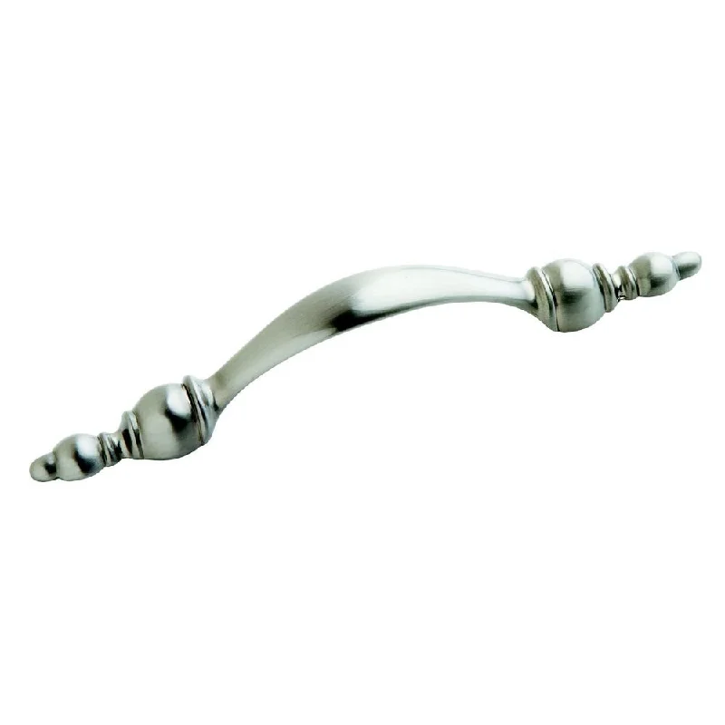 Amerock Traditonal 5-Inch Satin Nickel Cabinet Pull (Pack of 5)