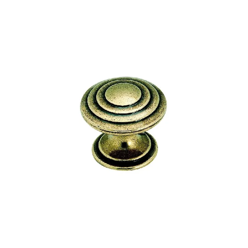 Amerock True Elegance 1.25-inch Burnished Brass Cabinet Knob (Pack of 5)