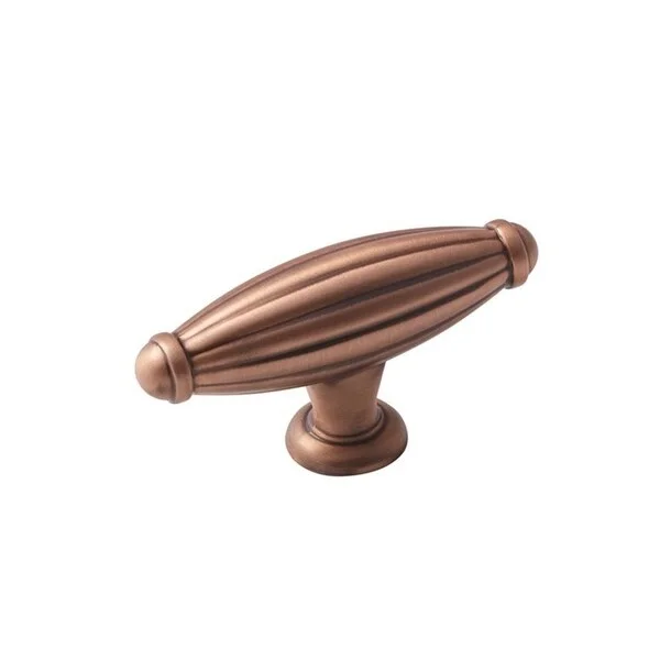 Blythe 2-5/8 in (67 mm) Overall Length Brushed Copper Cabinet Knob