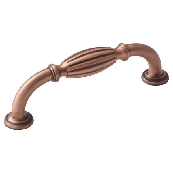 Blythe 3-3/4 in (96 mm) Center-to-Center Brushed Copper Cabinet Pull