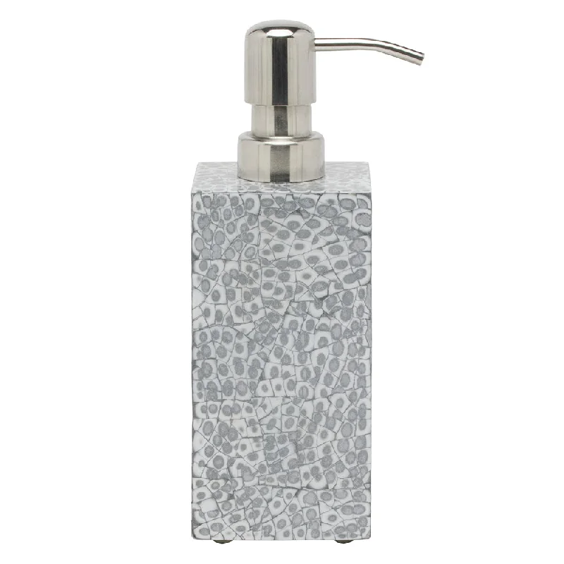 Callas Lacquered Soap Pump (Silver/White)