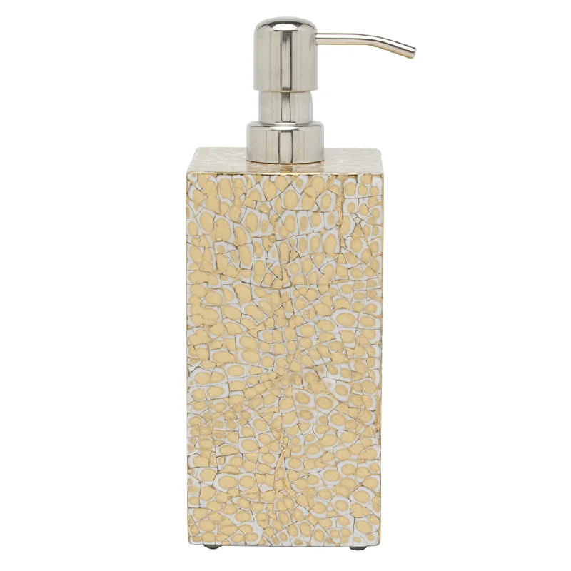 Callas Lacquered Soap Pump, XL (Gold/White)