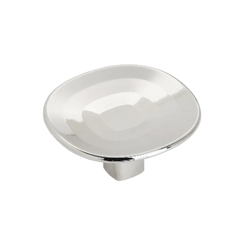 Concentric 1-9/16 in (40 mm) Diameter Polished Nickel Cabinet Knob - Polished Nickel - 1.563