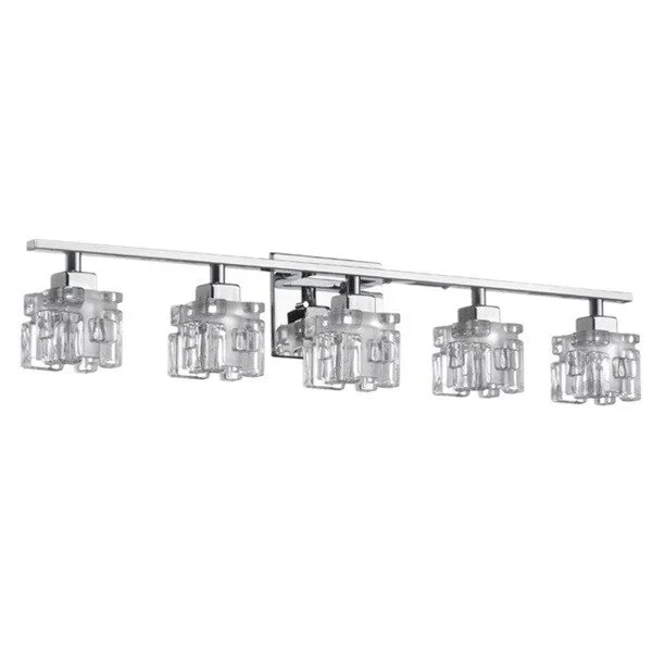 Dainolite 5-light Vanity in Polished Chrome Finish