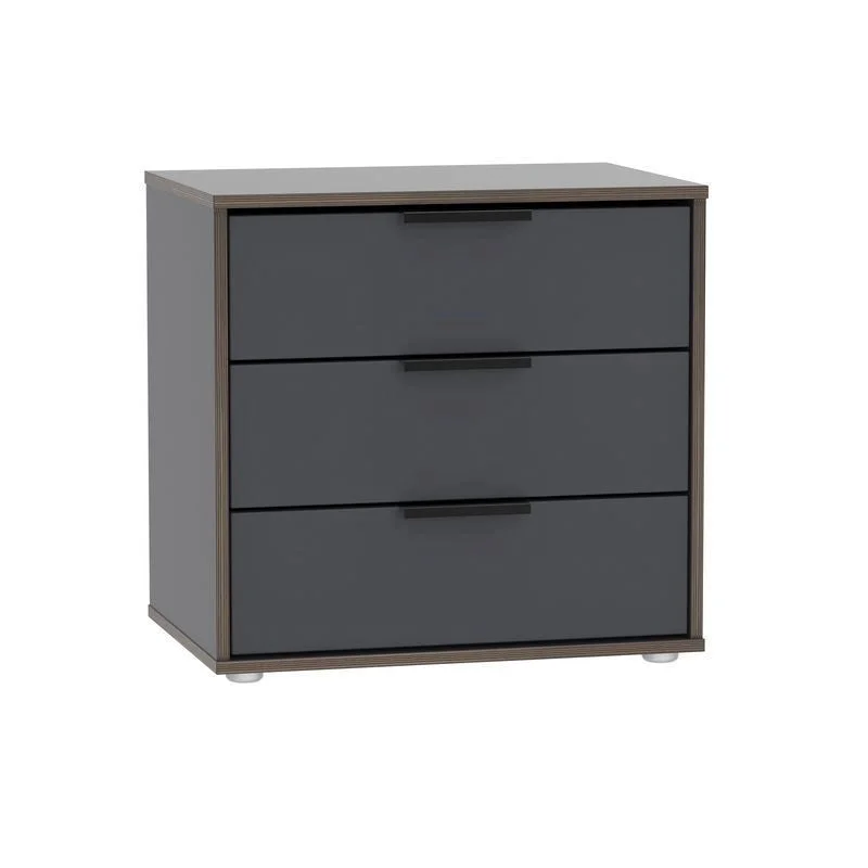 Drayton Chest of Drawers Grey 3 Drawers