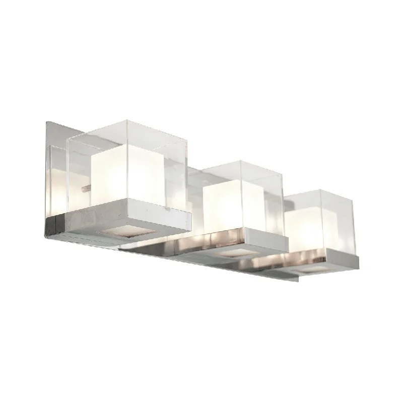 DVI Lighting DVP3943CHOP Three Light Vanity Narvik Chrome - One Size