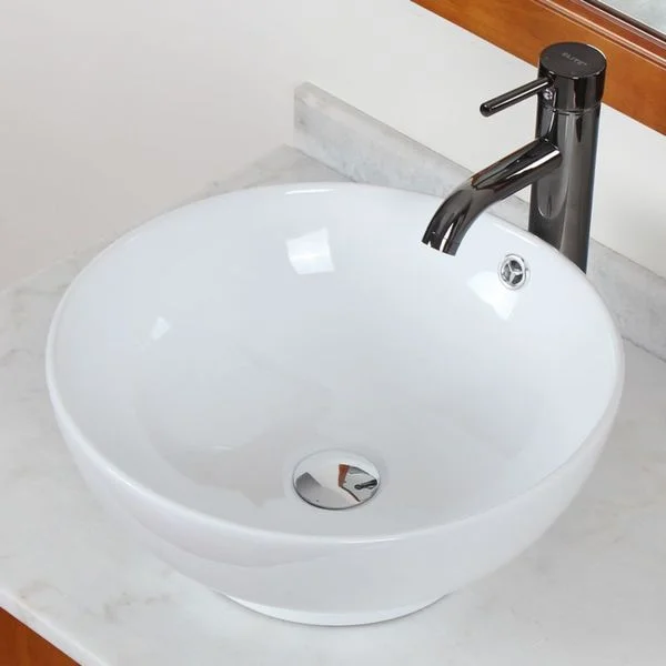 Elite Model 9851 High Temperature Grade A Ceramic Bathroom Sink