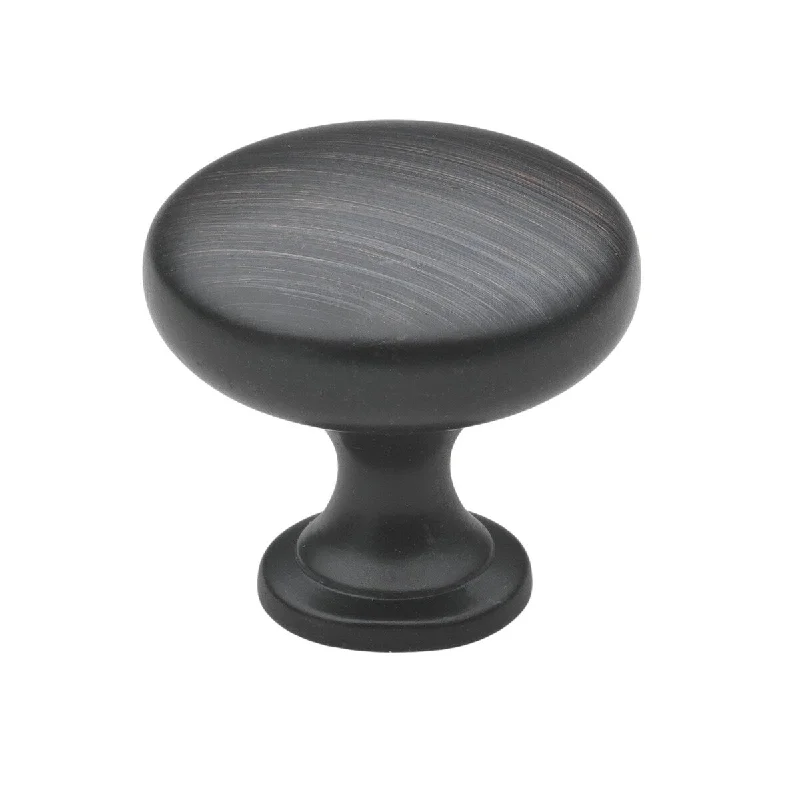 GlideRite 1.125-inch Classic Oil-rubbed Bronze Round Cabinet Knobs (Pack of 10) - Pack of 10