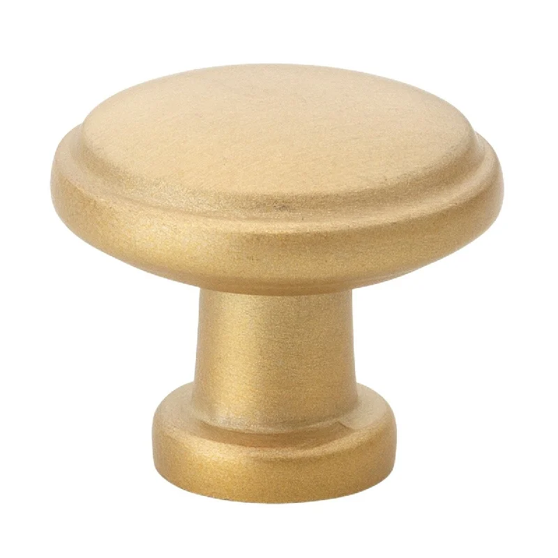 GlideRite 1.125-inch Satin Gold Round Ring Cabinet Knobs (Pack of 10)