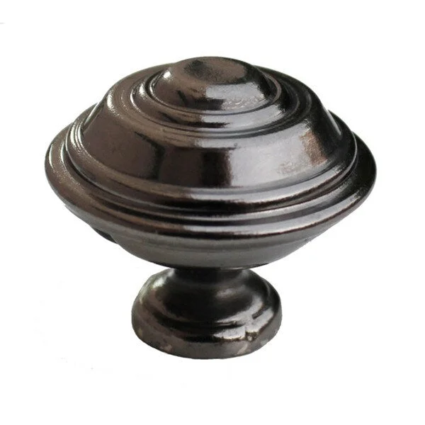 GlideRite 1.25-inch Black Nickel Round Cabinet Knobs (Case of 25)