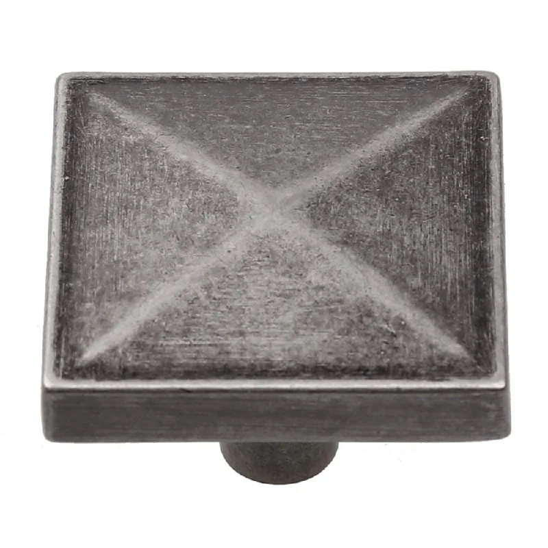 GlideRite 1.25-inch Weathered Nickel Classic Pyramid Cabinet Knobs (Pack of 25)