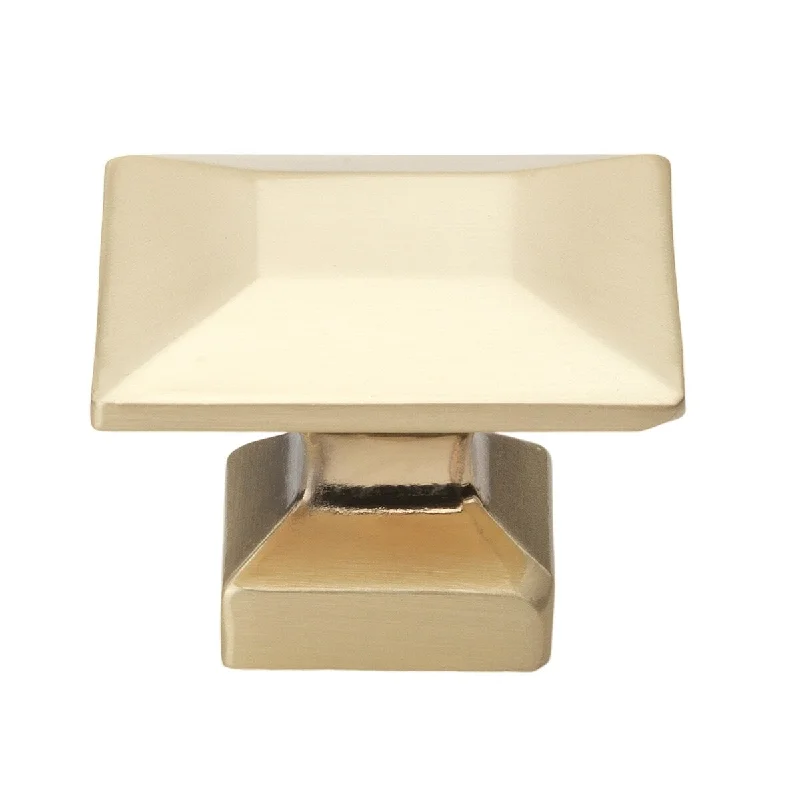 GlideRite 1.38 Inch Modern Square Cabinet Knob