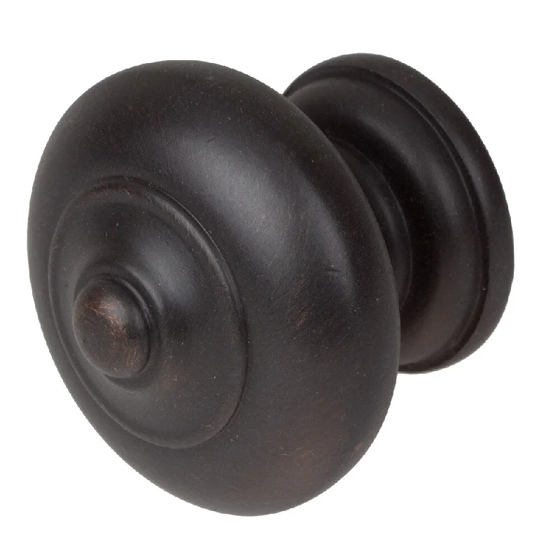 GlideRite 1.5-inch Oil Rubbed Bronze Round Ring Mushroom Cabinet Knobs (Pack of 10)