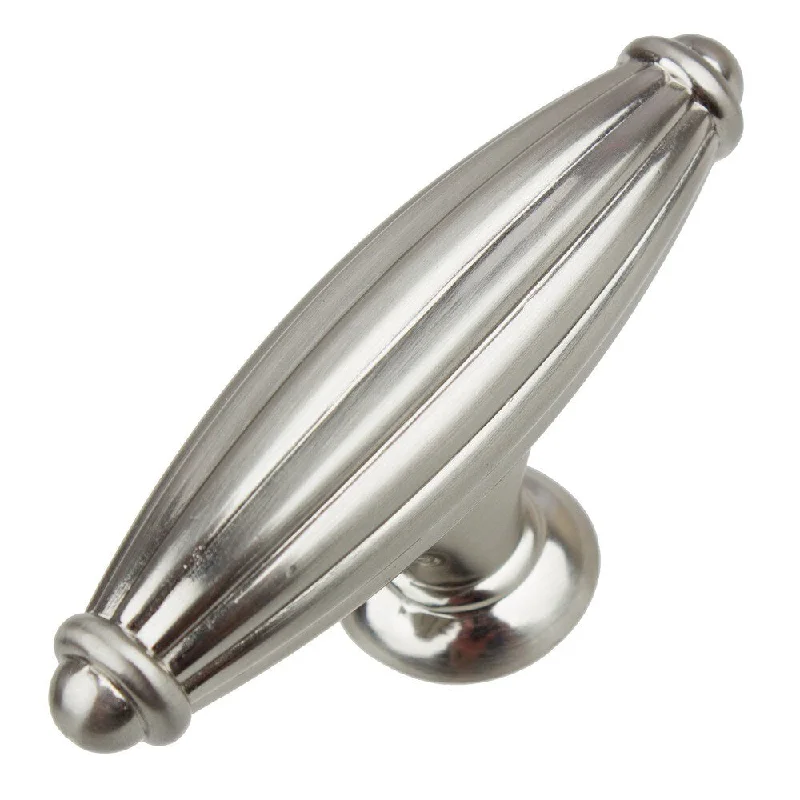 GlideRite 2.5-inch Satin Nickel Fluted Cabinet Knob (Case of 10)