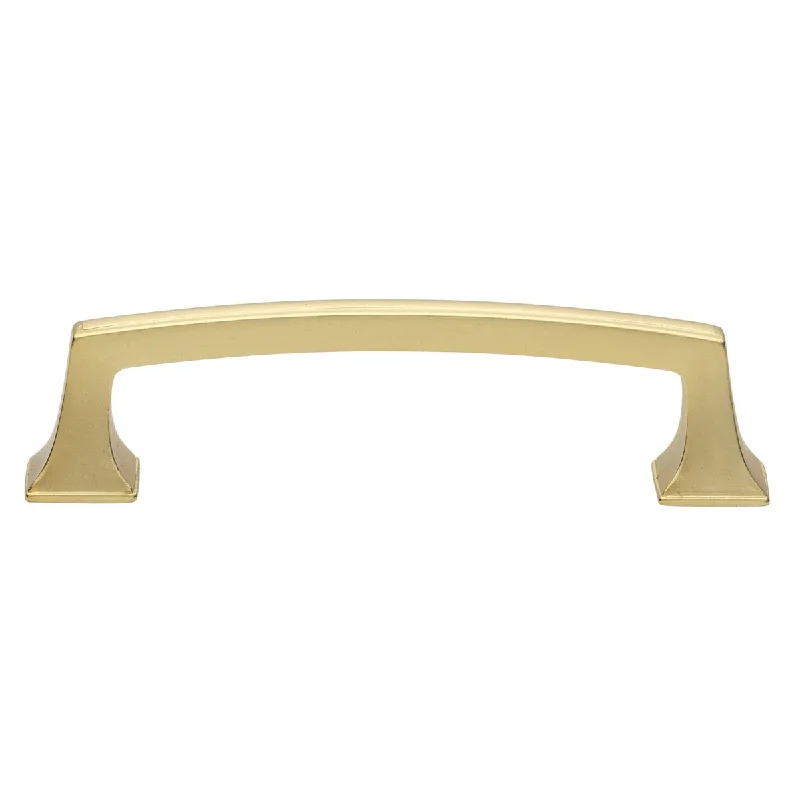 GlideRite 3-3/4 in. Center Gold Deco Base Cabinet Pulls (5-Pack) - Brass Gold