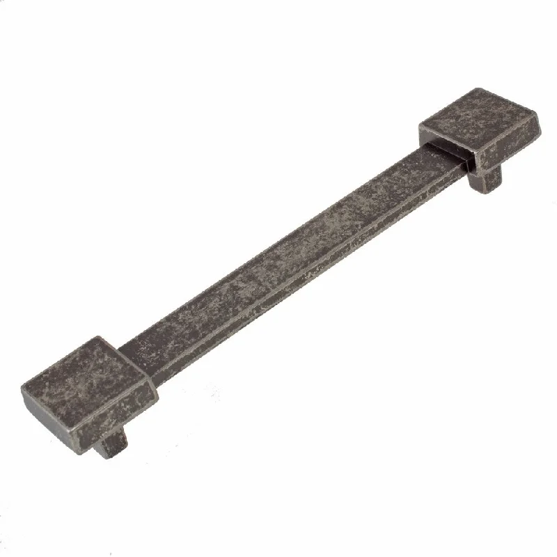 GlideRite 5-Pack 5 in. CC Square-Edge Weathered Nickel Cabinet Pulls - Weathered Nickel