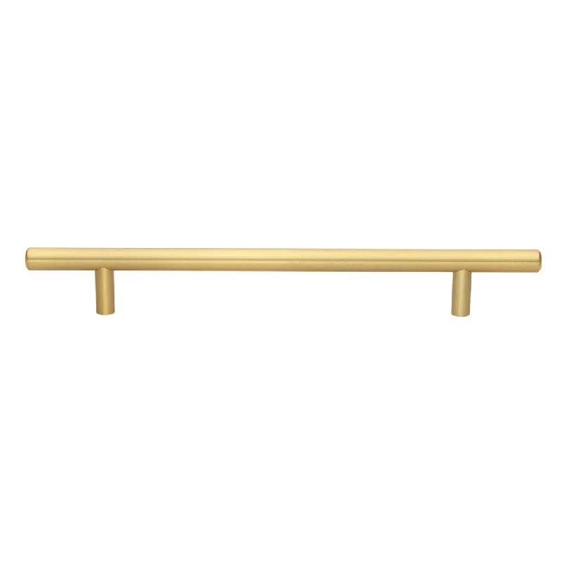 GlideRite 7-inch CC Solid Satin Gold Cabinet Bar Pulls (Pack of 10)