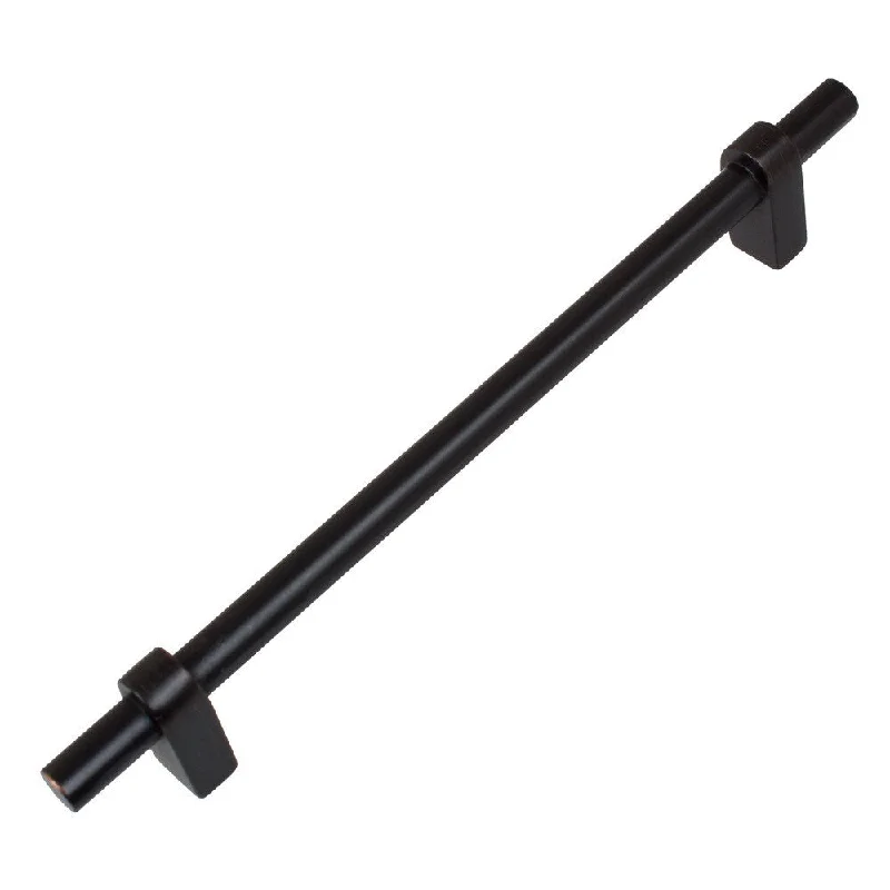 GlideRite 8-inch Oil Rubbed Bronze Zinc Euro T-bar Cabinet Handle Bar Pulls (Case of 10)