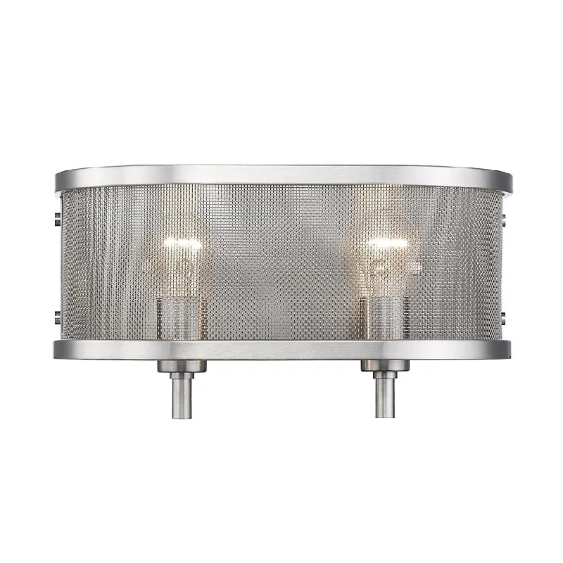 Golden Lighting Colson PW Pewter 2-light Bath Vanity Fixture