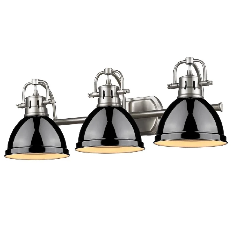 Golden Lighting 'Duncan' Pewter 3-light Bath Vanity in Pewter