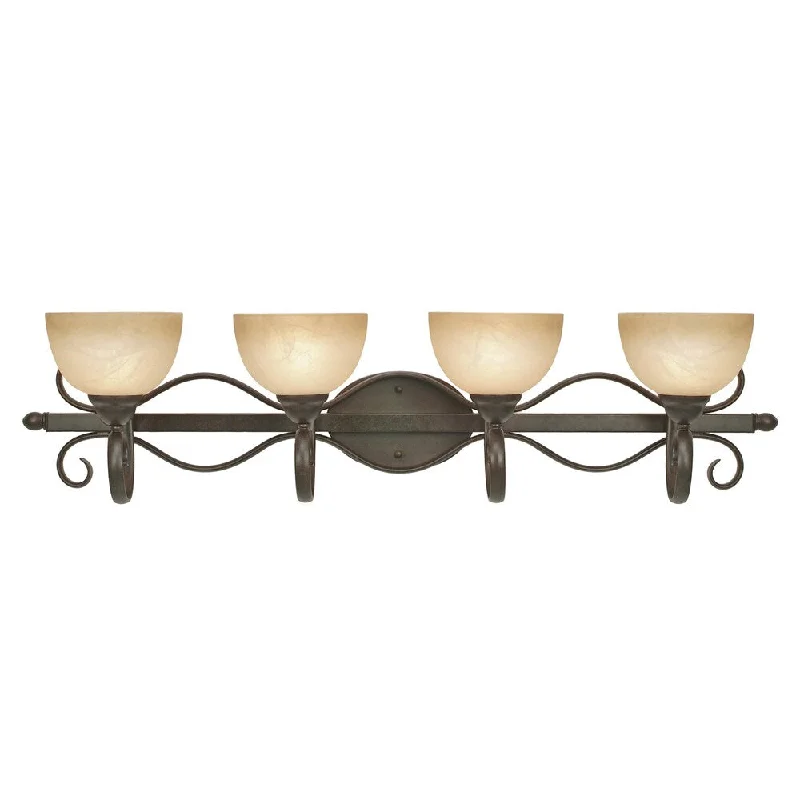 Golden Lighting's #1567-BA4 PC Riverton 4 Light Bath Vanity