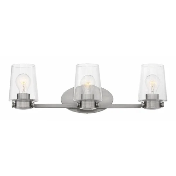 Hinkley Branson 3-Light Vanity Light in Brushed Nickel