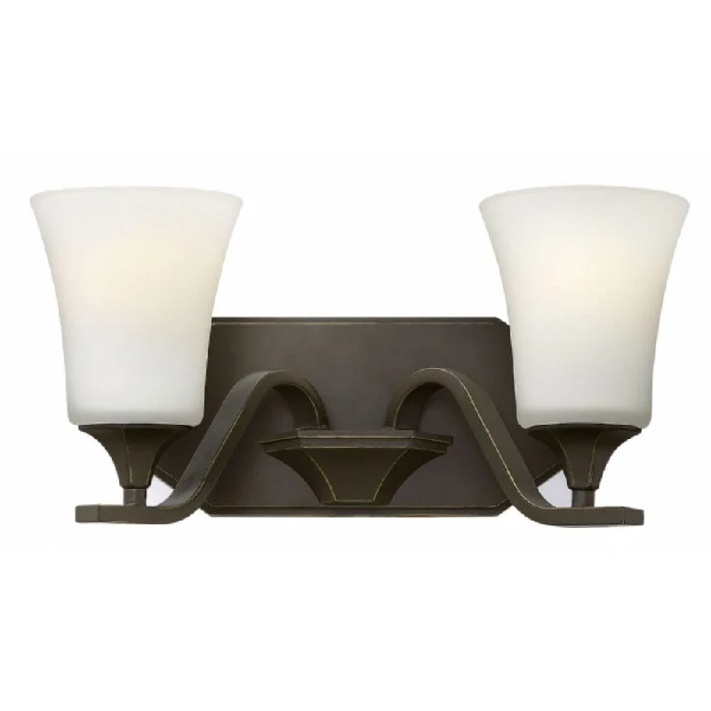 Hinkley Brantley 2-Light Vanity Light in Olde Bronze